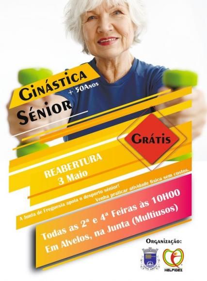 A Junta de Freguesia apoia o desporto S&eacute;nior! + 50 Anos.