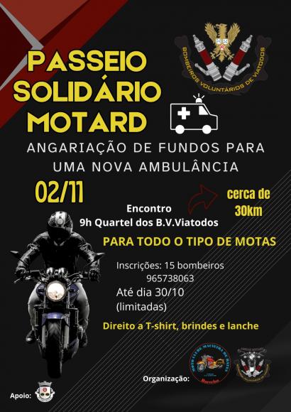 Passeio Solidário Motard - Bombeiros Voluntários de Viatodos